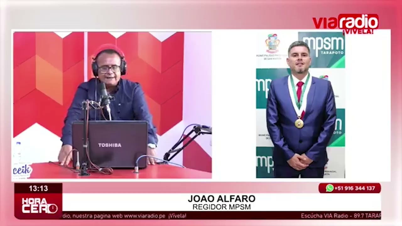 Regidor Joao Alfaro se pronuncia mediante VIA Radio sobre el pedido de vacancia Regidor Joao Alfaro se pronuncia mediante VIA Radio sobre el pedido de vacancia