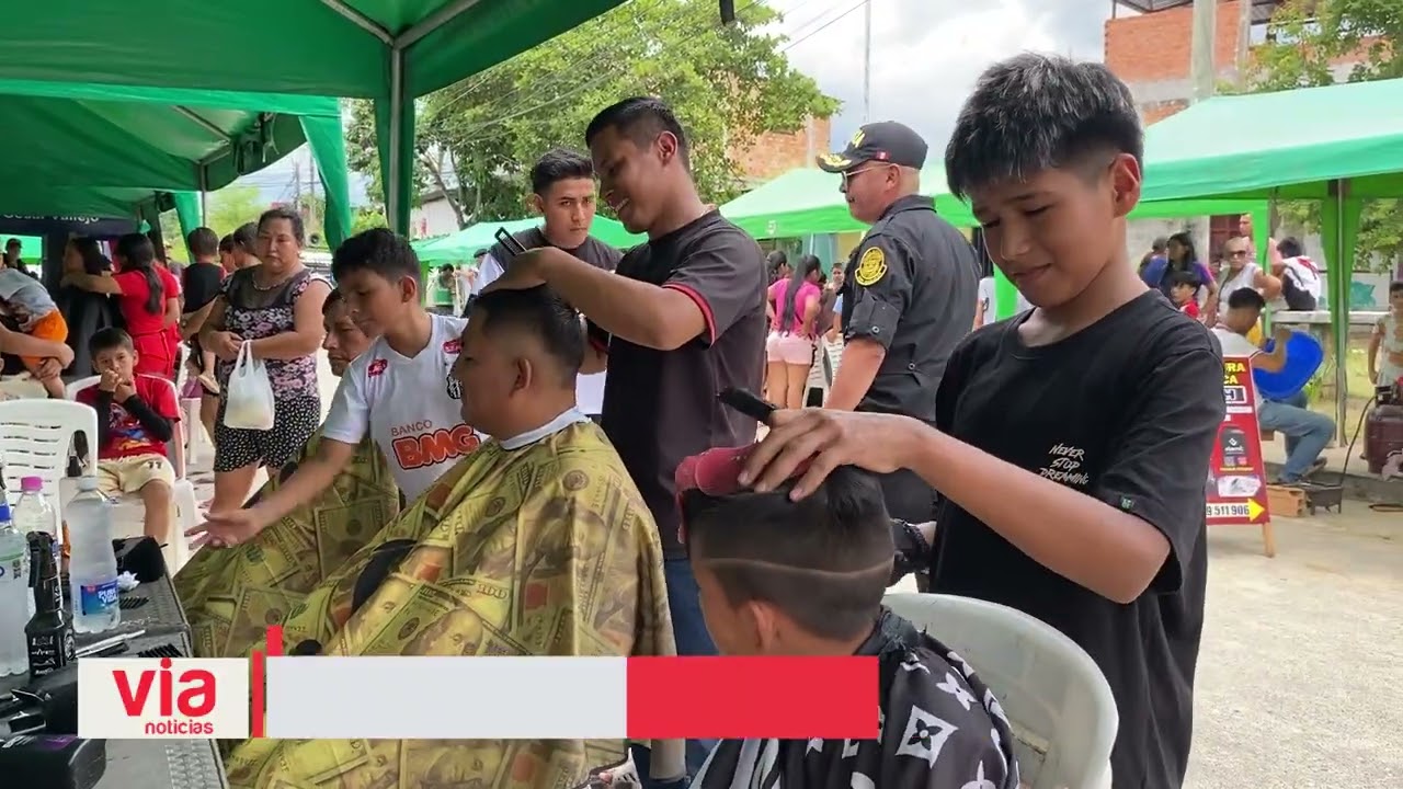 PNP realiza acción cívica en beneficio de Las Palmeras PNP realiza acción cívica en beneficio de Las Palmeras
