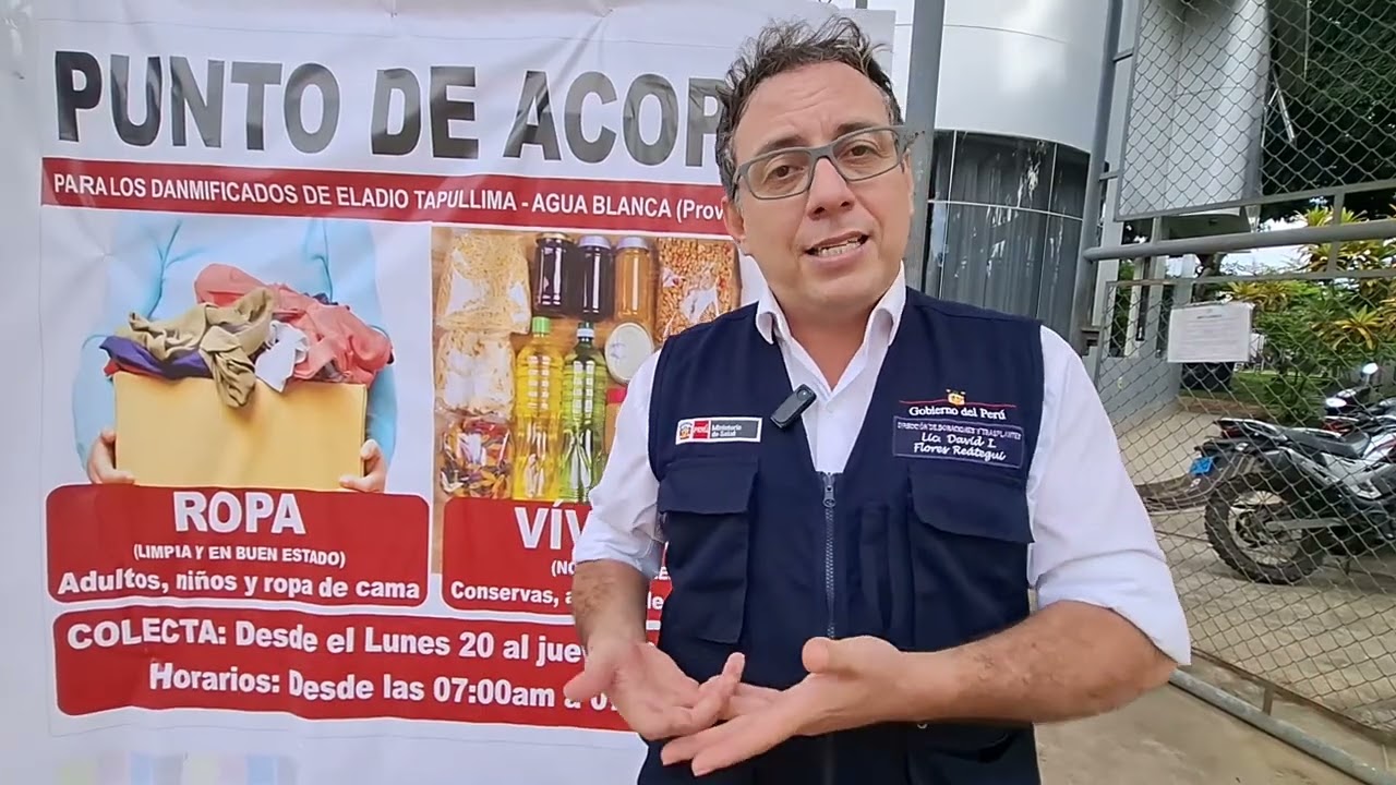 Banco de Sangre inicia colecta para damnificados de Eladio Tapullima Banco de Sangre inicia colecta para damnificados de Eladio Tapullima