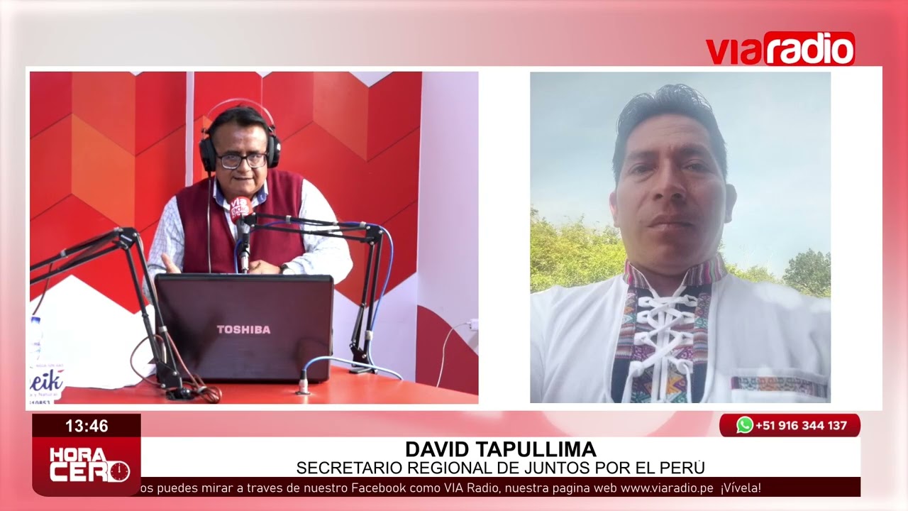 Entrevista a David Tapullima – Secreatio Regional de Juntos por el Perú Entrevista a David Tapullima – Secreatio Regional de Juntos por el Perú