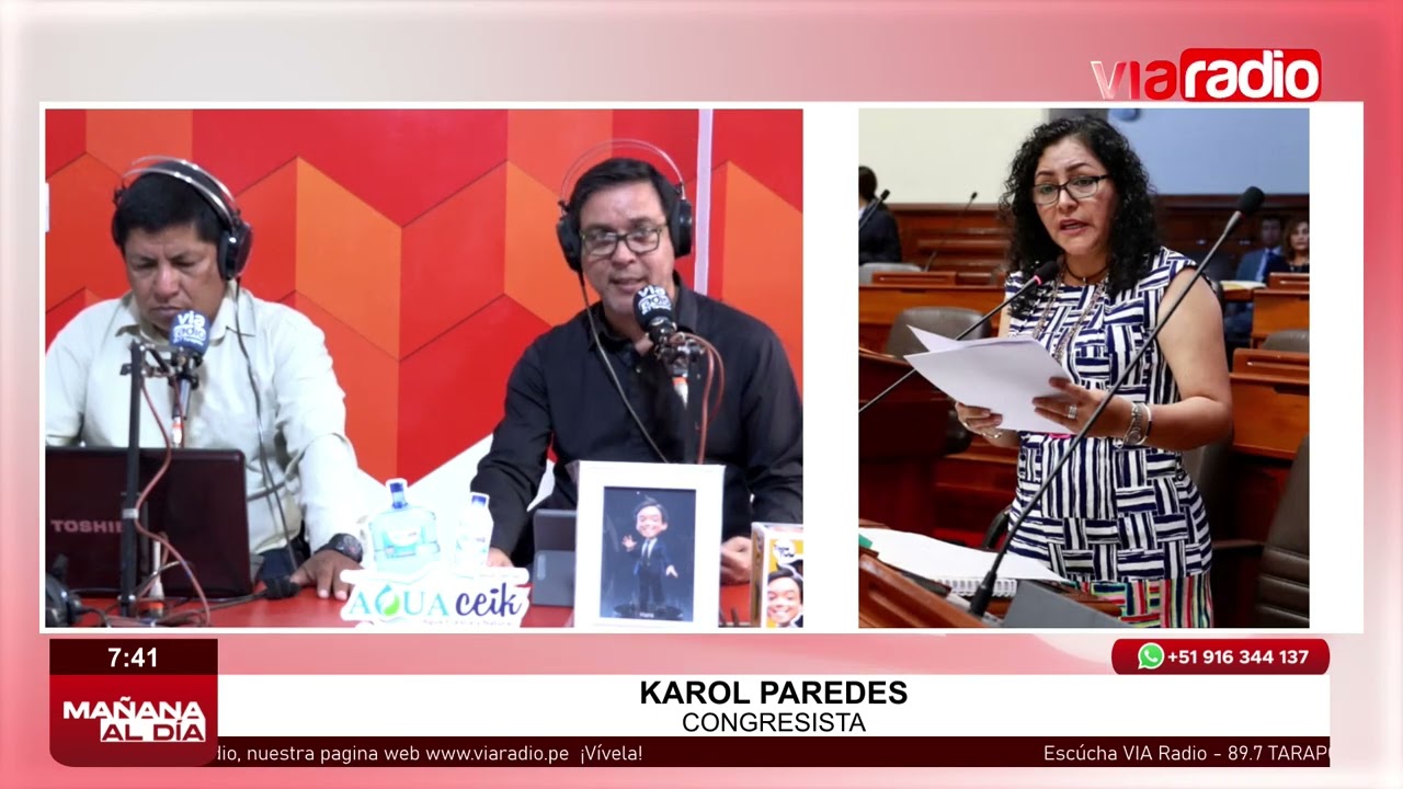 Entrevista la Congresista Karol Paredes Entrevista la Congresista Karol Paredes