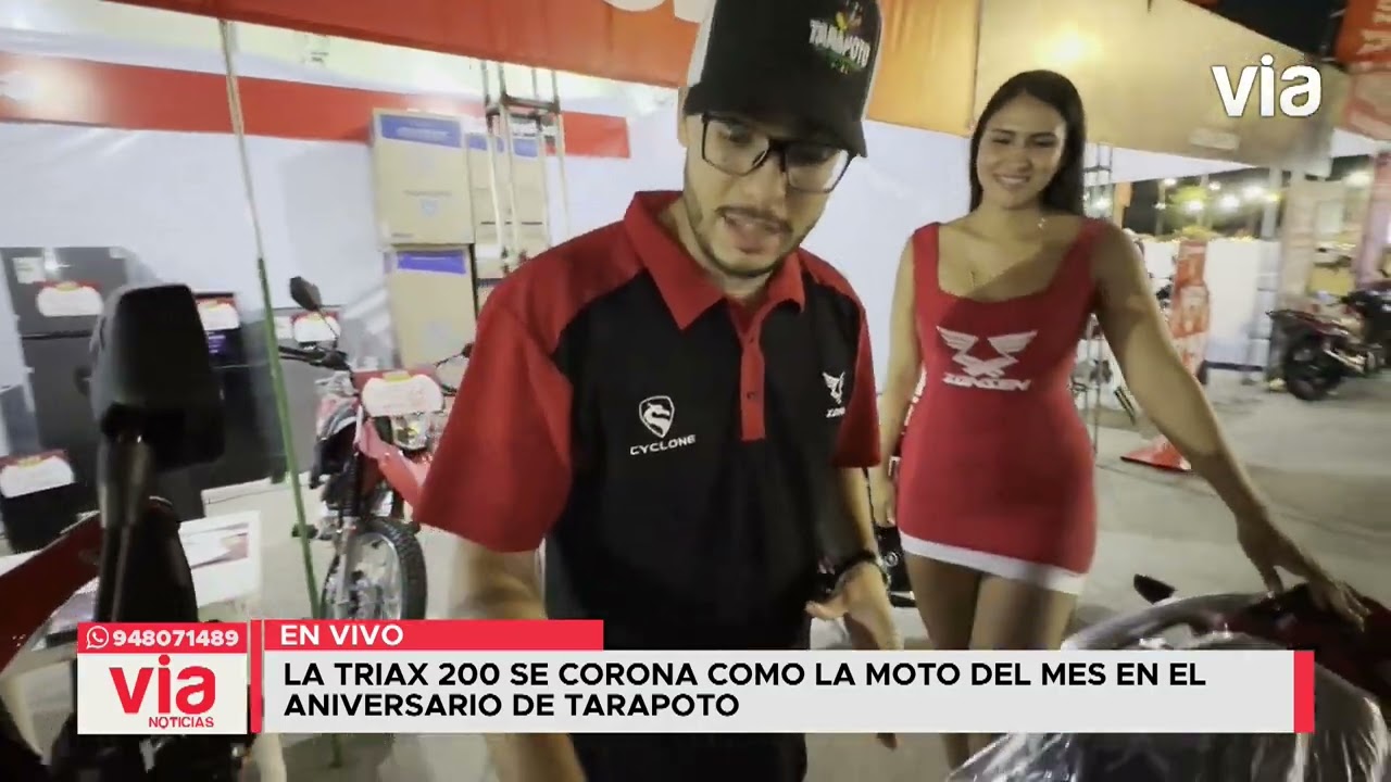 La Triax 200 se corona como la moto del mes en el aniversario de Tarapoto La Triax 200 se corona como la moto del mes en el aniversario de Tarapoto