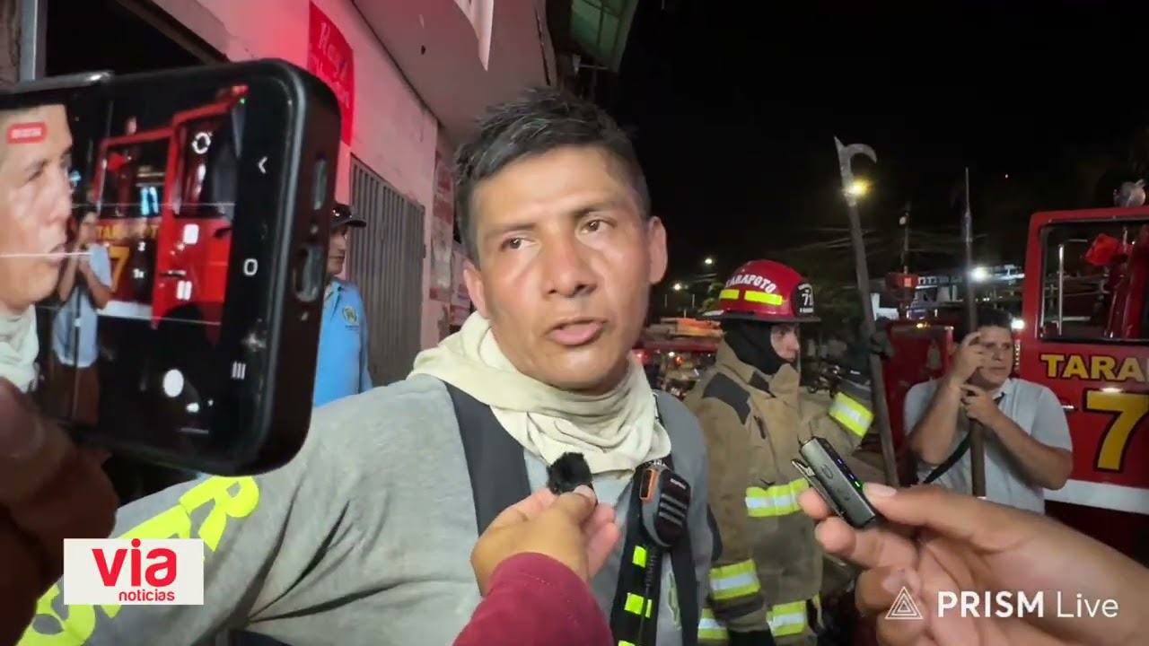 Incendio amenazó con extenderse a otras viviendas Incendio amenazó con extenderse a otras viviendas
