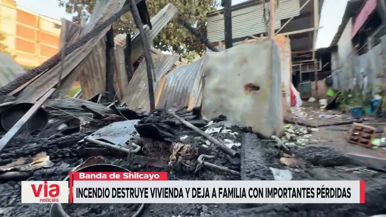Incendio destruye vivienda y deja a familia con importantes pérdidas Incendio destruye vivienda y deja a familia con importantes pérdidas