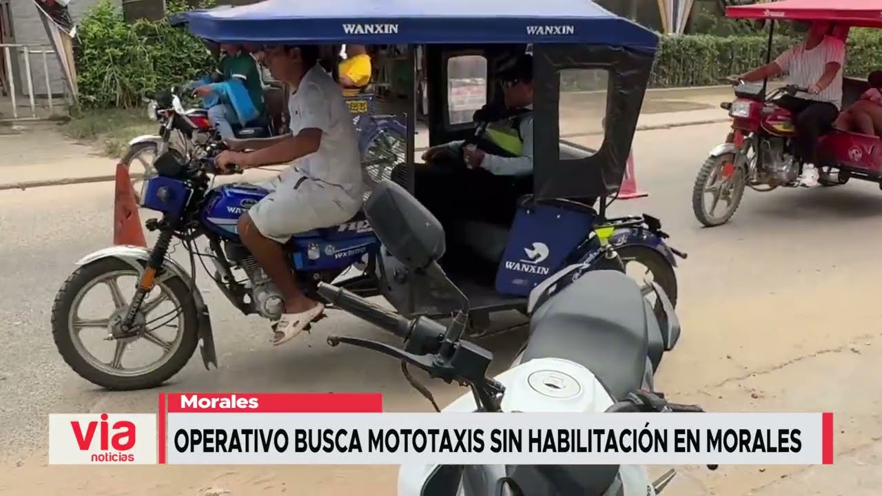Operativo busca mototaxis sin habilitación en Morales Operativo busca mototaxis sin habilitación en Morales