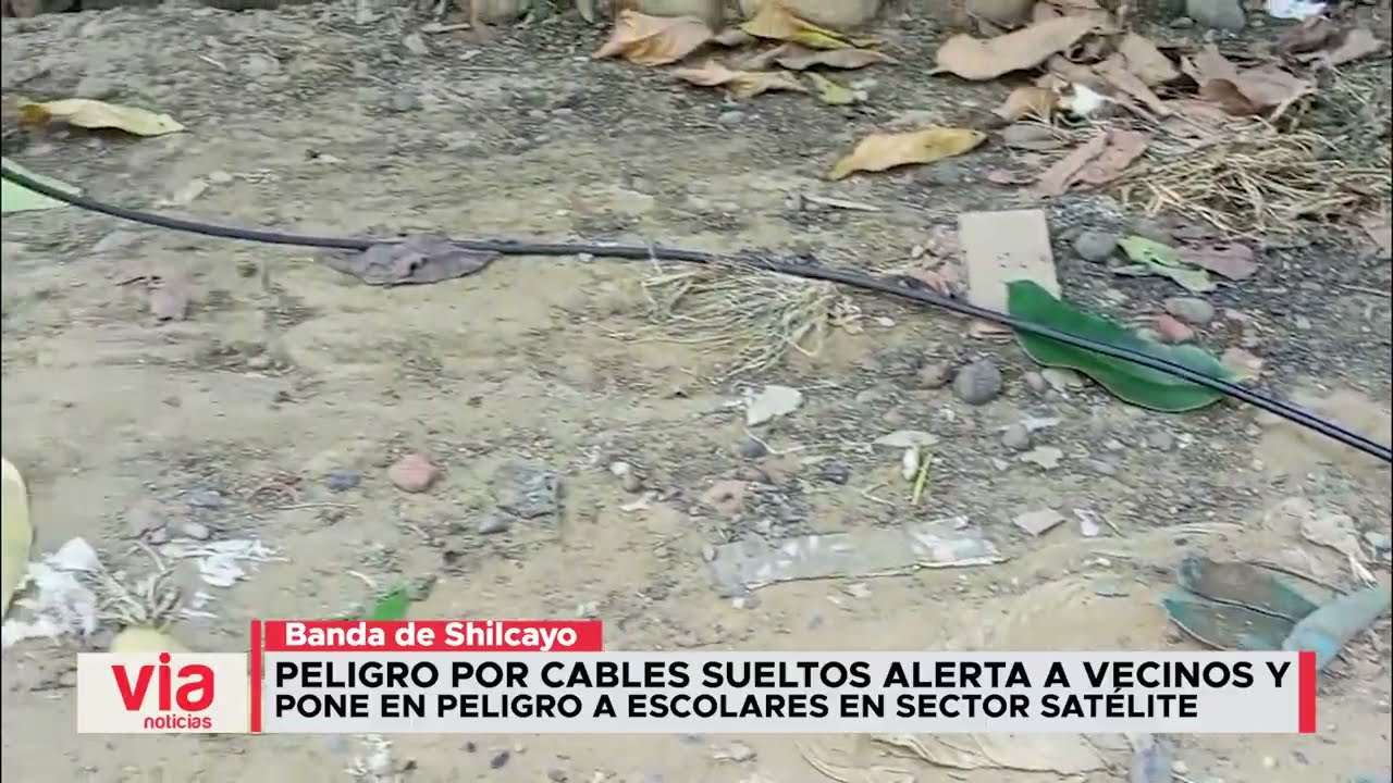 Peligro por cables sueltos alerta a vecinos y pone en peligro a escolares en sector Satélite Peligro por cables sueltos alerta a vecinos y pone en peligro a escolares en sector Satélite